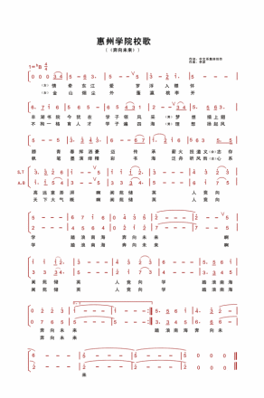 惠州学院校歌