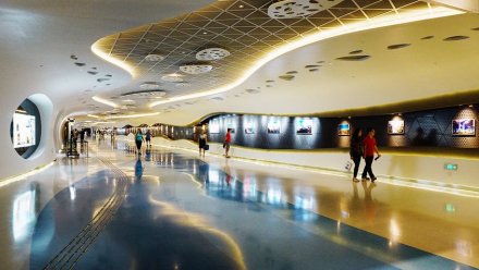 上海中心大厦地下公共大街