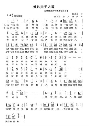 吉林师范大学博达学院精神文化校训博学致用