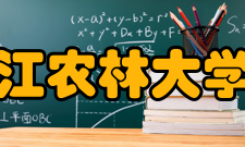 浙江农林大学院系专业