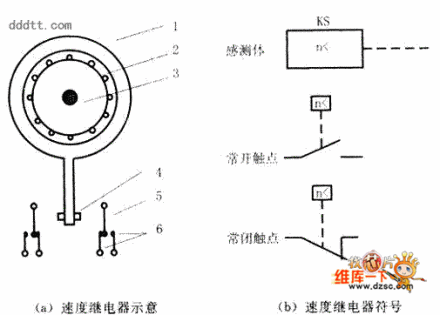 速度继电器电路符号