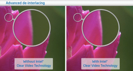 英特尔清晰视频技术画质对比