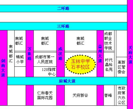 玉林中学（石羊校区）学校交通