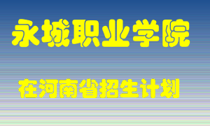 永城职业学院在河南招生计划录取人数