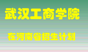 武汉工商学院在河南招生计划录取人数