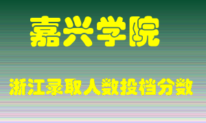 嘉兴学院2021年在浙江招生计划录取人数投档分数线