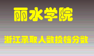 丽水学院2021年在浙江招生计划录取人数投档分数线