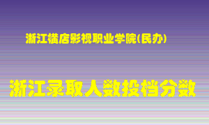 浙江横店影视职业学院2021年在浙江招生计划录取人数投档分数线