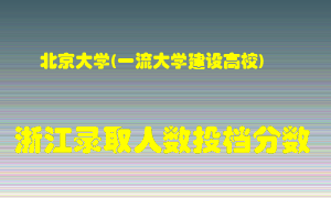 北京大学2021年在浙江招生计划录取人数投档分数线