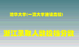 清华大学2021年在浙江招生计划录取人数投档分数线