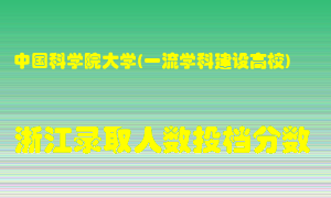 中国科学院大学2021年在浙江招生计划录取人数投档分数线