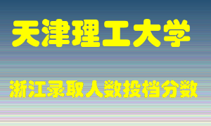 天津理工大学2021年在浙江招生计划录取人数投档分数线