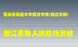 石家庄铁道大学四方学院2021年在浙江招生计划录取人数投档分数线