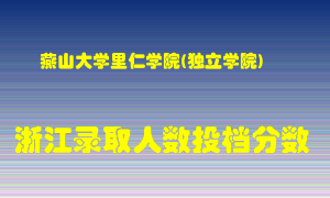 燕山大学里仁学院2021年在浙江招生计划录取人数投档分数线