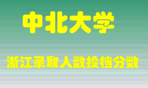 中北大学2021年在浙江招生计划录取人数投档分数线