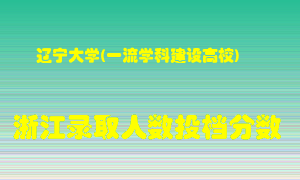 辽宁大学2021年在浙江招生计划录取人数投档分数线