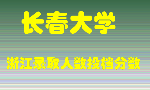 长春大学2021年在浙江招生计划录取人数投档分数线