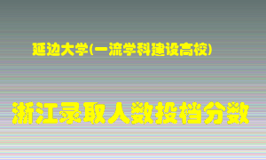 延边大学2021年在浙江招生计划录取人数投档分数线