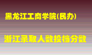 黑龙江工商学院2021年在浙江招生计划录取人数投档分数线