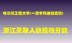 哈尔滨工程大学2021年在浙江招生计划录取人数投档分数线