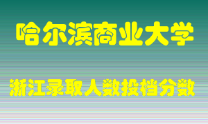 哈尔滨商业大学2021年在浙江招生计划录取人数投档分数线