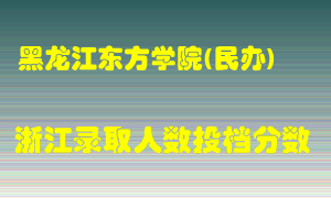 黑龙江东方学院2021年在浙江招生计划录取人数投档分数线