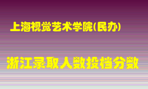 上海视觉艺术学院2021年在浙江招生计划录取人数投档分数线