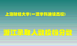 上海财经大学2021年在浙江招生计划录取人数投档分数线