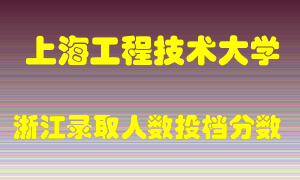 上海工程技术大学2021年在浙江招生计划录取人数投档分数线