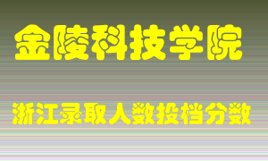 金陵科技学院2021年在浙江招生计划录取人数投档分数线