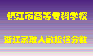 镇江市高等专科学校2021年在浙江招生计划录取人数投档分数线