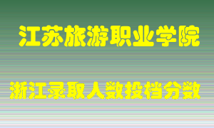 江苏旅游职业学院2021年在浙江招生计划录取人数投档分数线