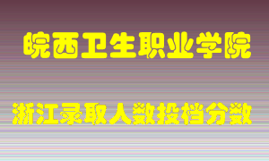 皖西卫生职业学院2021年在浙江招生计划录取人数投档分数线