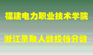 福建电力职业技术学院2021年在浙江招生计划录取人数投档分数线