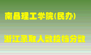 南昌理工学院2021年在浙江招生计划录取人数投档分数线