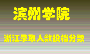 滨州学院2021年在浙江招生计划录取人数投档分数线