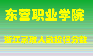 东营职业学院2021年在浙江招生计划录取人数投档分数线