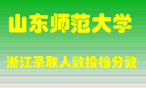 山东师范大学2021年在浙江招生计划录取人数投档分数线