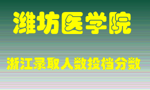 潍坊医学院2021年在浙江招生计划录取人数投档分数线