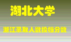 湖北大学2021年在浙江招生计划录取人数投档分数线