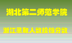 湖北第二师范学院2021年在浙江招生计划录取人数投档分数线