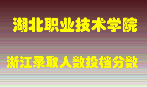 湖北职业技术学院2021年在浙江招生计划录取人数投档分数线