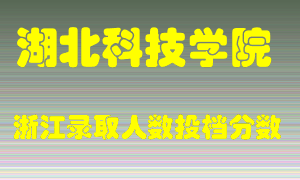 湖北科技学院2021年在浙江招生计划录取人数投档分数线