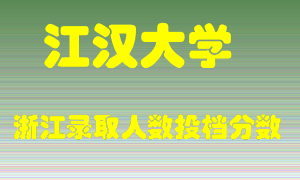 江汉大学2021年在浙江招生计划录取人数投档分数线