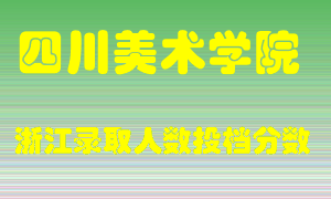 四川美术学院2021年在浙江招生计划录取人数投档分数线