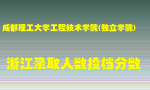 成都理工大学工程技术学院2021年在浙江招生计划录取人数投档分数线