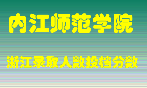 内江师范学院2021年在浙江招生计划录取人数投档分数线