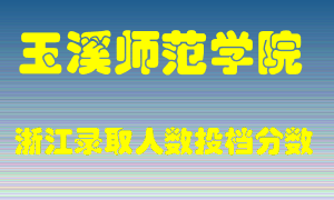 玉溪师范学院2021年在浙江招生计划录取人数投档分数线