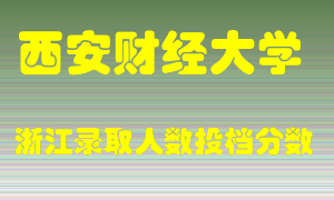 西安财经大学2021年在浙江招生计划录取人数投档分数线