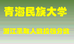 青海民族大学2021年在浙江招生计划录取人数投档分数线